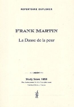 Frank Martin Notenblätter La danse de la peur