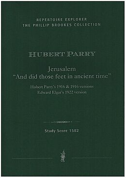 Charles Hubert H. Parry Notenblätter Jerusalem And did those feet in ancient time