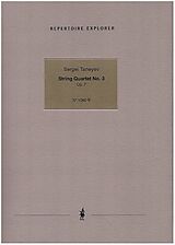 Sergei Taneyev Notenblätter String Quartet in D Minor no.3 op.7