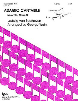 Ludwig van Beethoven Notenblätter Adagio cantabile vom Trio op.87