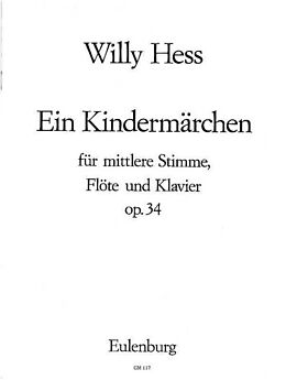 Willy Hess Notenblätter Ein Kindermärchen op.34