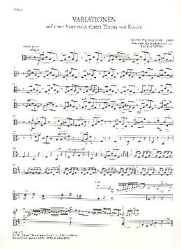 Nicolò Paganini Notenblätter Variationen auf einer Saite nach einem Thema von Rossini