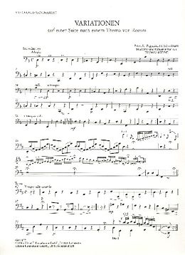 Nicolò Paganini Notenblätter Variationen auf einer Saite nach einem Thema von Rossini