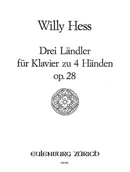 Willy Hess Notenblätter 3 Ländler op.28