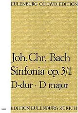 Johann Christian Bach Notenblätter Sinfonia D-Dur op.3,1