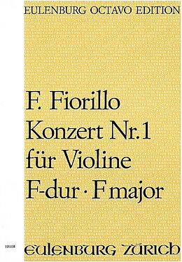 Fedorico Fiorillo Notenblätter Konzert F-Dur Nr.1