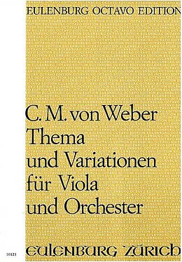 Carl Anton Weber Notenblätter Thema und Variationen