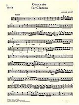 Leopold Mozart Notenblätter Konzert D-Dur