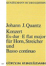 Johann Joachim Quantz Notenblätter Konzert Es-Dur