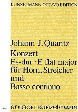 Johann Joachim Quantz Notenblätter Konzert Es-Dur