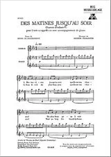 Arthur Honegger Notenblätter Des matines jusquau soir