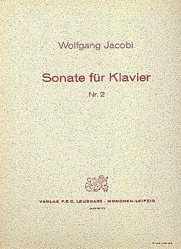 Wolfgang Jacobi Notenblätter Sonate Nr.2