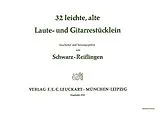  Notenblätter 32 leichte, alte Laute- und Gitarrestücklein