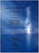 Joseph Bodin de Boismortier Notenblätter 6 Concertos - no.3 En Re Majeur op.15