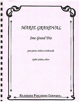 Marie Félicie Clémence de Reiset Grandval Notenblätter Trio no.2