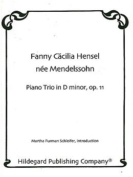 Fanny (Mendelssohn) Hensel Notenblätter Piano Trio in D Minor op.11