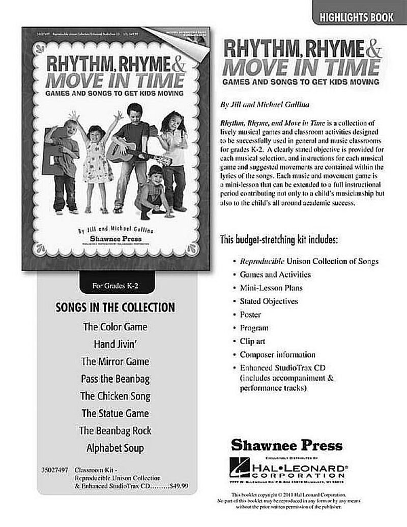 Rhythm, Rhyme & Move in Time (+CD)