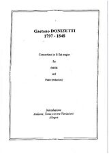 Gaetano Donizetti Notenblätter Concertino B-flat Major