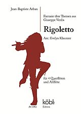 Jean Baptiste Arban Notenblätter Fantasie über Themen aus Giuseppe Verdis Rigoletto