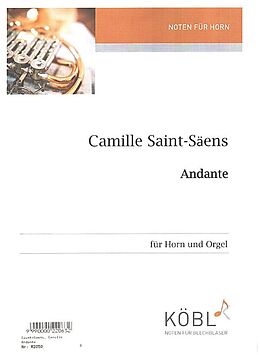 Camille Saint-Saëns Notenblätter Andante