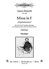 Anton Diabelli Notenblätter Missa in F Orgelsolomesse