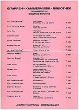 Kurt Joachim Friedel Notenblätter 7 Gitarrentrios