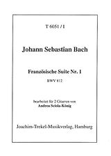 Johann Sebastian Bach Notenblätter Französische Suite Nr.1 BWV812