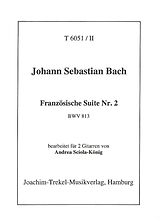Johann Sebastian Bach Notenblätter Französische Suite Nr.2 BWV813