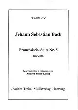 Johann Sebastian Bach Notenblätter Französische Suite Nr.5 BWV816