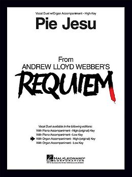 Andrew Lloyd Webber Notenblätter Pie Jesu from Requiem (high version)