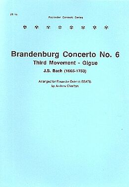 Johann Sebastian Bach Notenblätter Gigue from Brandenburg Concerto no.6
