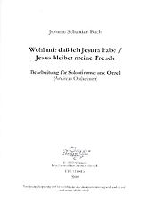 Johann Sebastian Bach Notenblätter Wohl mir dass ich Jesum habe - Jesus bleibet meine Freude