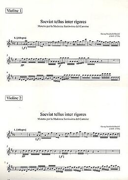 Georg Friedrich Händel Notenblätter Saeviat tellus inter rigores
