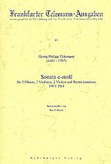 Georg Philipp Telemann Notenblätter Sonate e-Moll TWV50-4