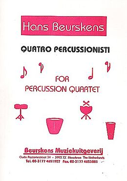Hans Beurskens Notenblätter 4 Percussionisti