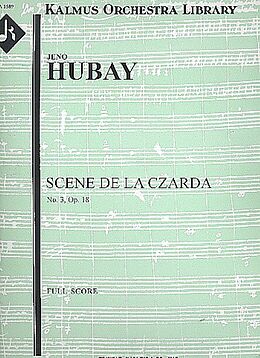 Jenö Hubay Notenblätter Scene de la Czarda no.3, op.18