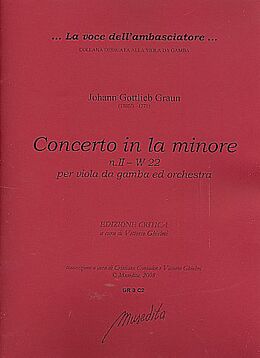 Johann Gottlieb Graun Notenblätter Konzert a-Moll Nr.2 W22