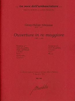 Georg Philipp Telemann Notenblätter Ouvertüre D-Dur TWV55-d6