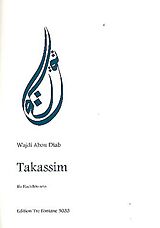 Wajdi Abou Diab Notenblätter Takassim