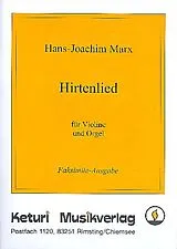 Hans Joachim Marx Notenblätter Hirtenlied
