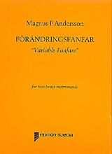 Magnus F. Andersson Notenblätter Förändringsfanfar