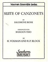 Salamon Rossi Notenblätter Suite of Canzonets