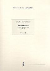 Charles Marie Jean Albert Widor Notenblätter Sinfonia sacra op.81