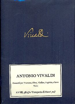Antonio Vivaldi Notenblätter Concerti Vol I RV88, 98/570 Tempesta di mare, 107
