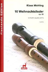  Notenblätter 10 Weihnachtslieder op.83