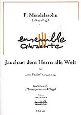 Felix Mendelssohn-Bartholdy Notenblätter Jauchzet dem Herrn alle Welt