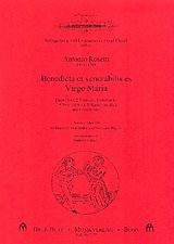 Antonio (Franz Anton Rössler) Rosetti Notenblätter Benedicta et venerabilis es Virgo Maria