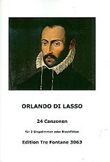 Orlando di Lasso Notenblätter 24 Canzonen