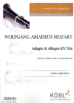 Wolfgang Amadeus Mozart Notenblätter Adagio und Allegro KV594
