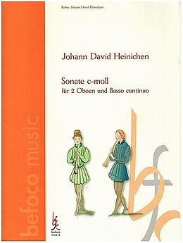 Johann David Heinichen Notenblätter Sonate c-Moll
